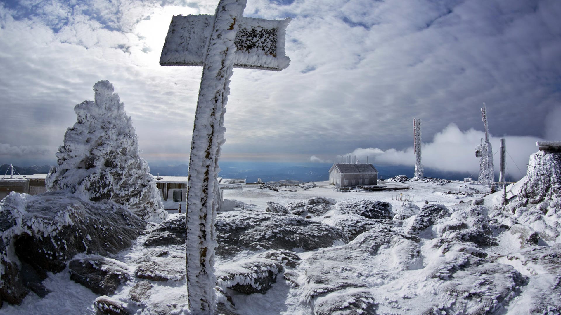 Am Mount Washington im kleinen Neuengland-Bundesstaat New Hampshire an der Ostküste der USA pfeift es wie kaum anderswo.