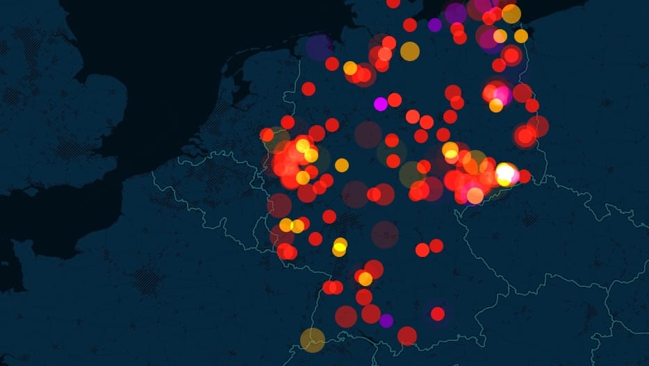 Anstieg der flüchtlingsfeindlichen Gewalt seit Anfang 2014.