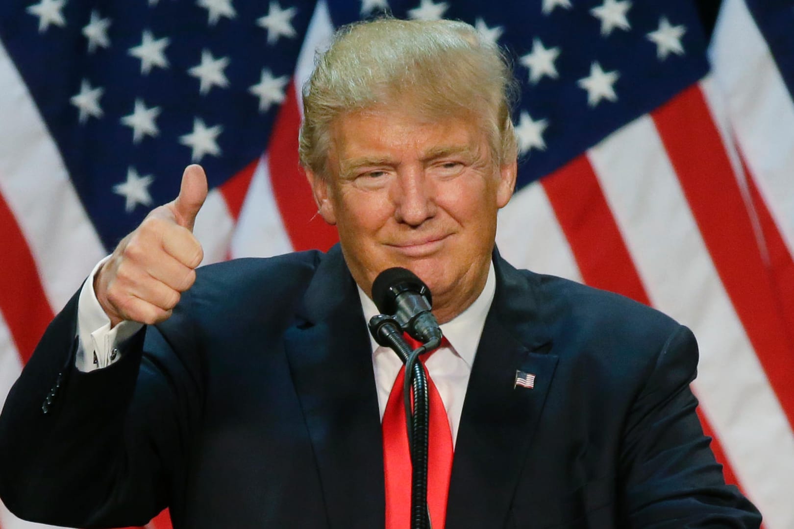 Clinton vorerst eingeholt: Donald Trump im Wahlkampf
