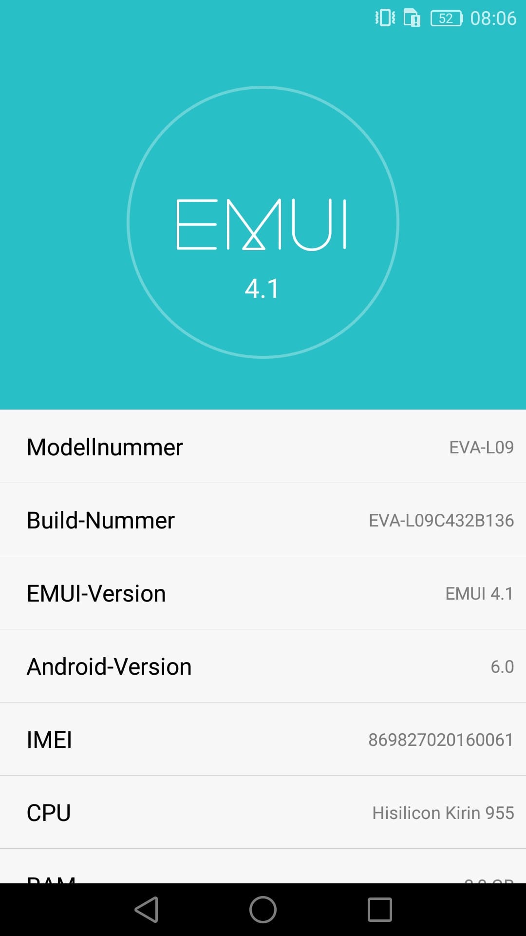 Schuld daran ist die Huawei-Benutzeroberfläche "Emui", die Android weitgehend verdeckt.