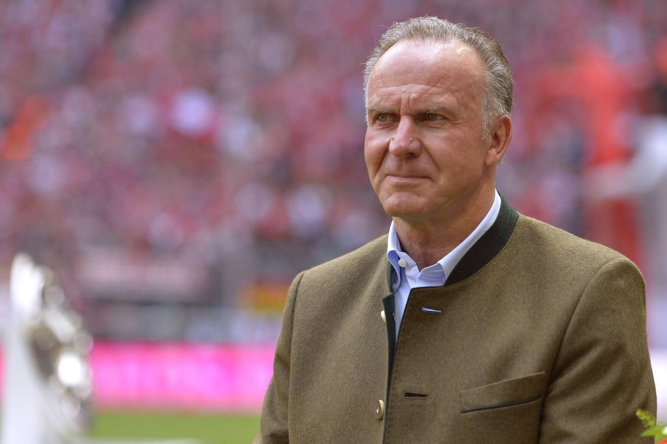 Hat allen Wechselspekulationen um Robert Lewandowski einen Riegel vorgeschoben: Bayern-Boss Karl-Heinz Rummenigge.
