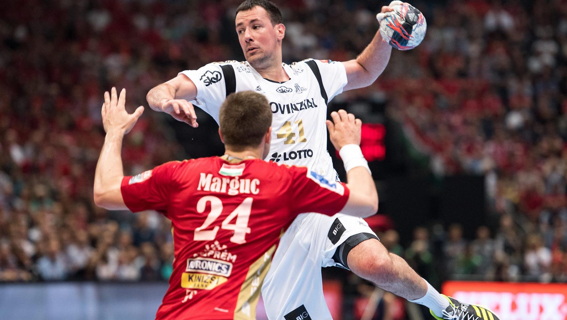 Der THW (hier Marko Vujin beim Wurf) verlor das Halbfinale.
