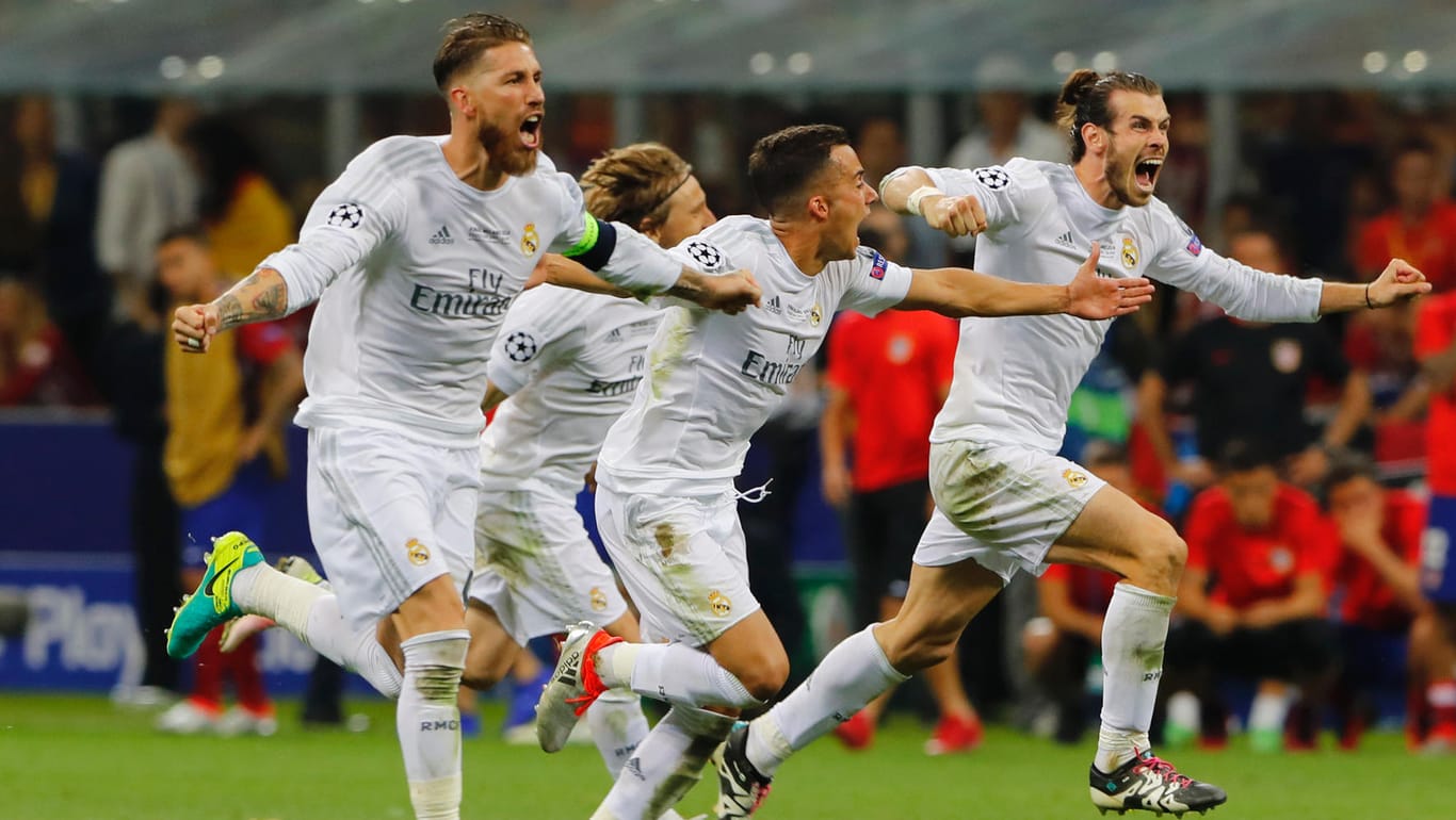 Ekstase pur: Die Spieler von Real Madrid sind Champions-League-Sieger.