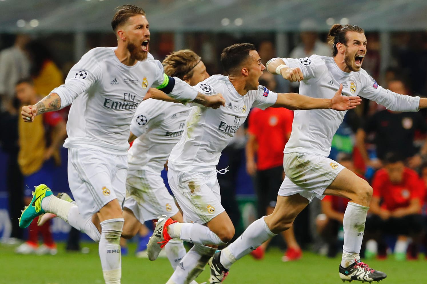 Ekstase pur: Die Spieler von Real Madrid sind Champions-League-Sieger.