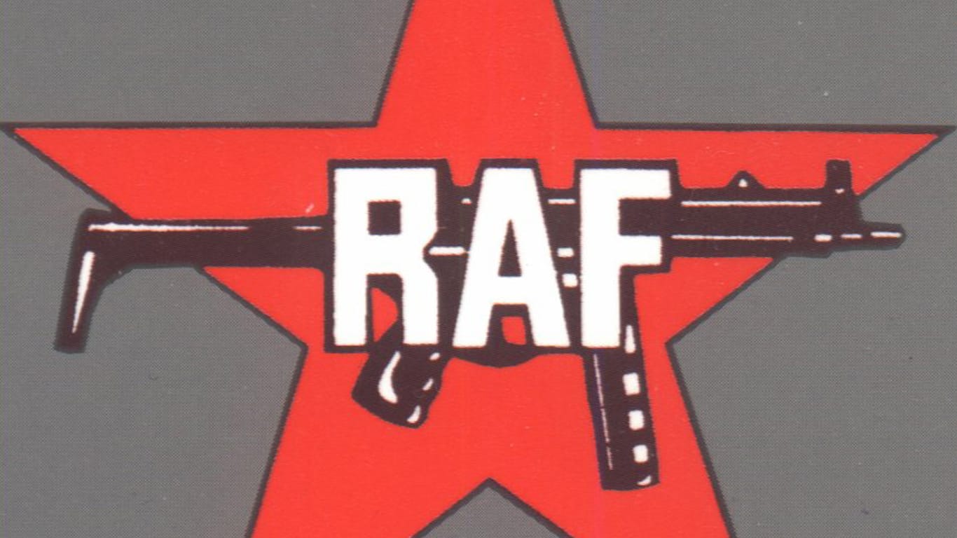 Logo der linksterroristischen Roten Armee Fraktion (RAF), die sich 1998 offiziell auflöste.