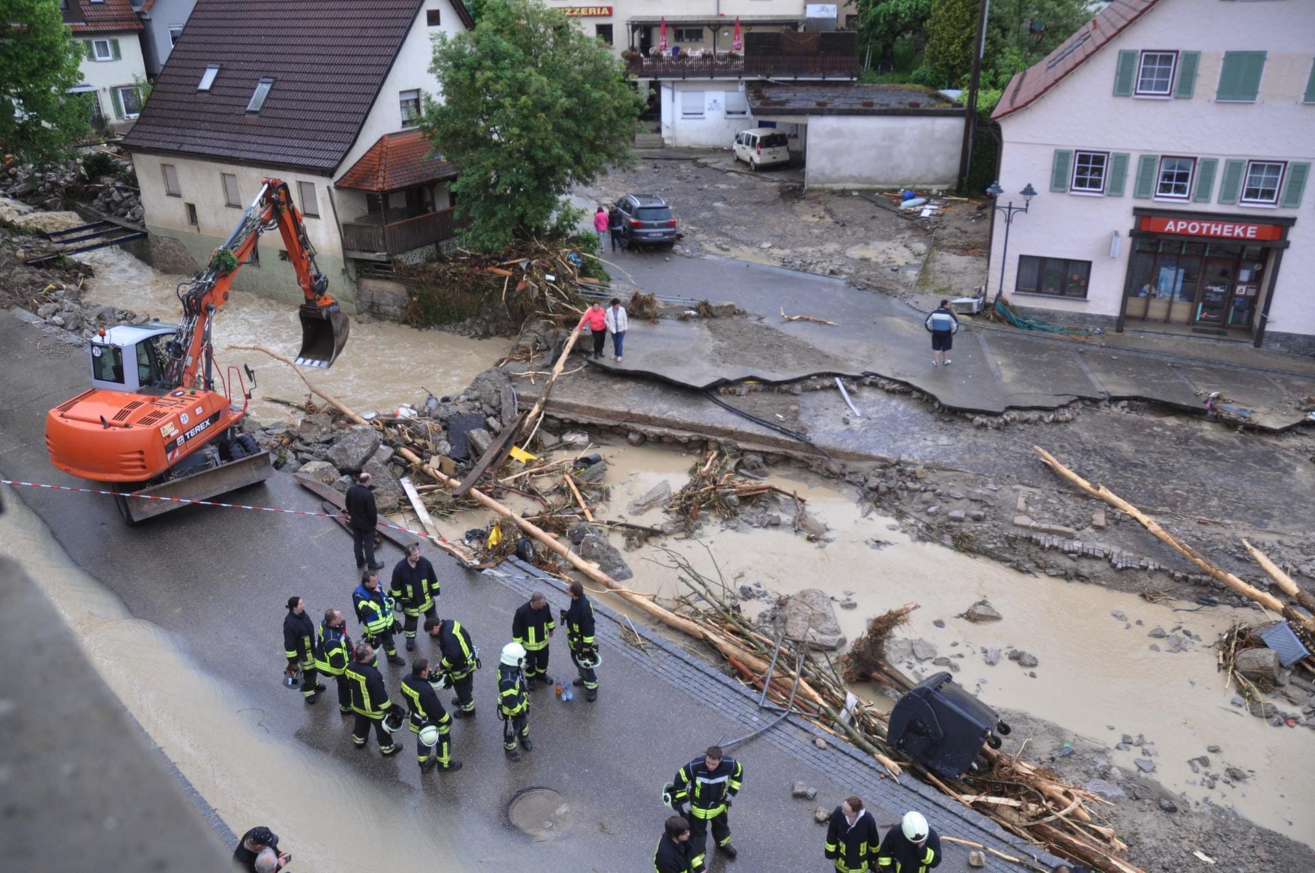 Überschwemmungsunglück in Braunsbach
