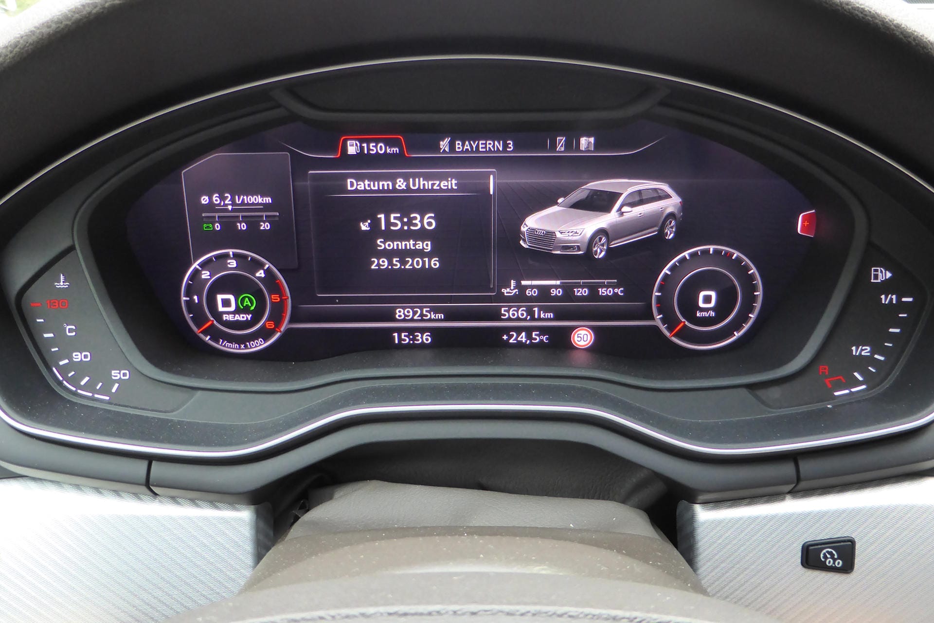 Auf Wunsch steht auch für den Audi A4 Avant das virtuelle Cockpit zur Verfügung. Kostenpunkt: 500 Euro.