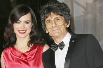 Ron Wood und seine Ehefrau Sally Humphreys im Dezember 2013.