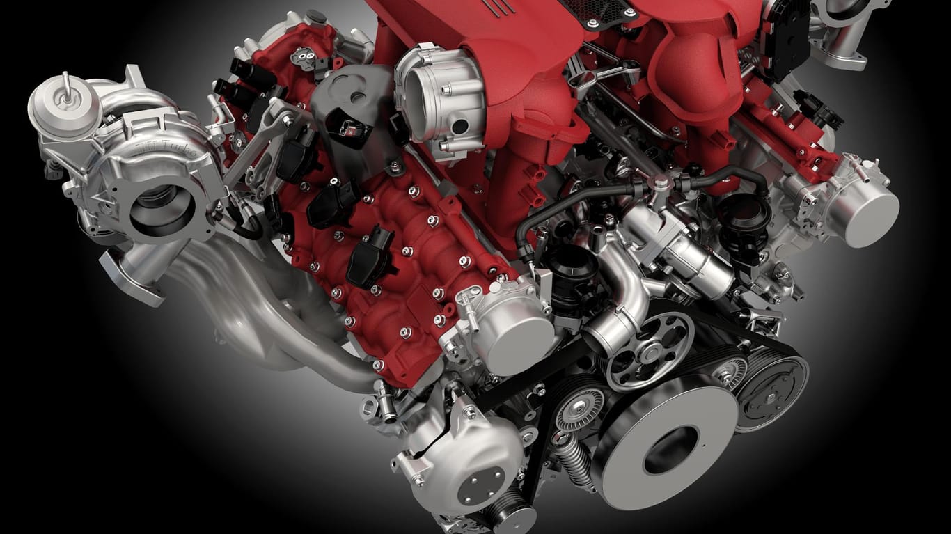 Der 3,9-Liter-V8-Biturbo des Ferrari 488 GTB ist der beste Motor dieses Jahres.