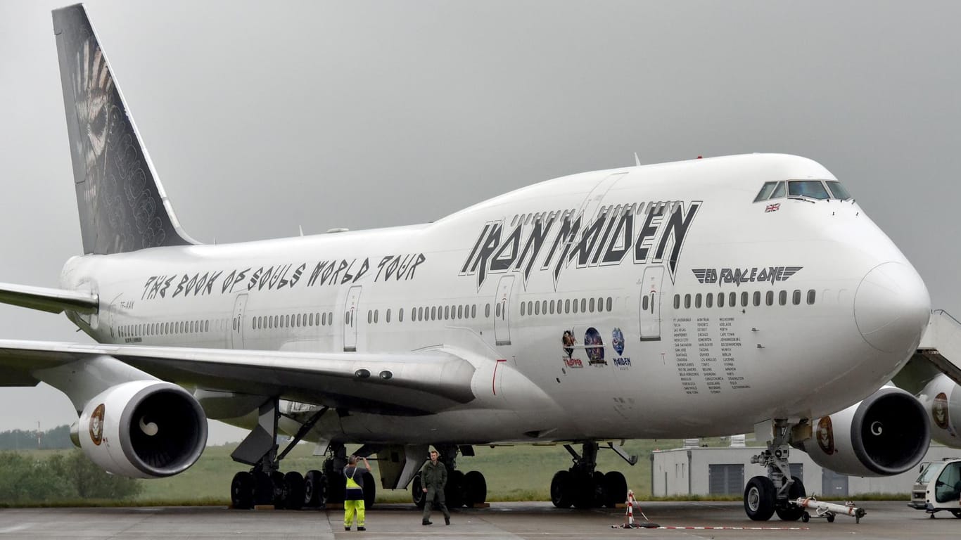 Ein beeindruckender Vogel: Der Tour-Flieger von Iron Maiden.