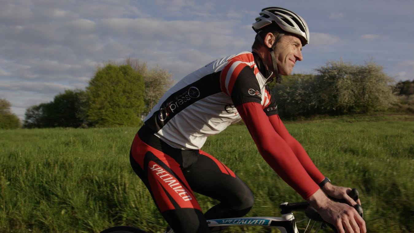 Vorbereitung auf den Mont Ventoux: Christoph Biermann bei einer Trainingsrunde.