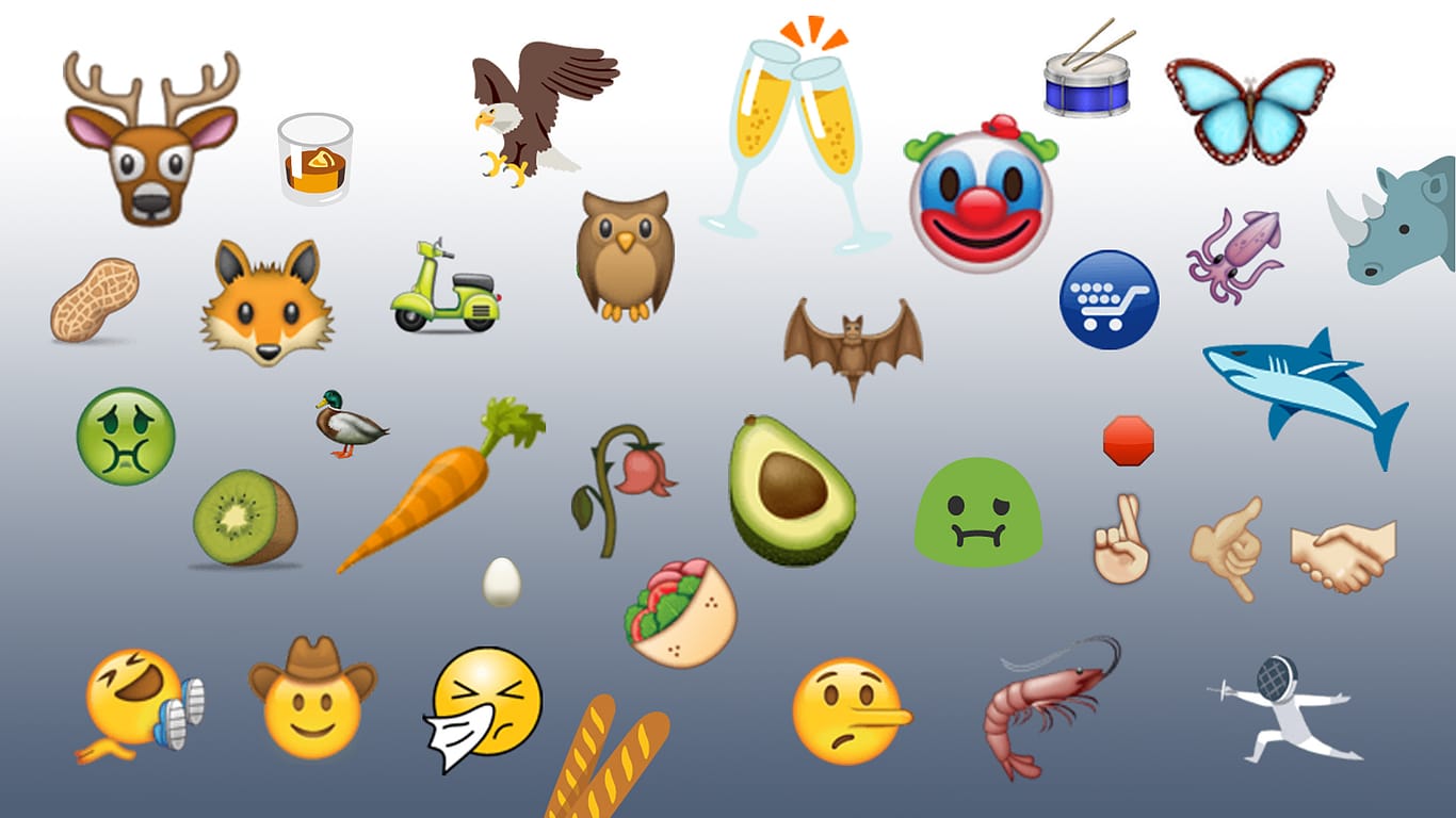 Das sind die neuen Emojis.