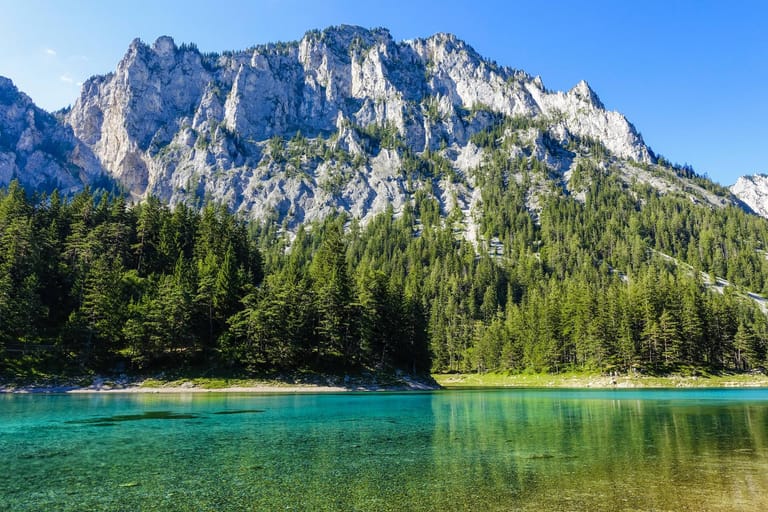 Der Grüne See in der Steiermark bei Tragöß. Seine Entstehung ist etwas ganz besonderes.