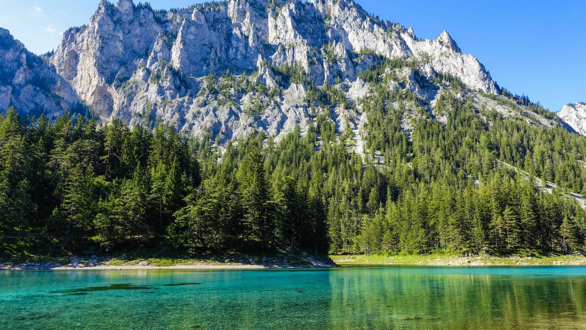 Der Grüne See in der Steiermark bei Tragöß. Seine Entstehung ist etwas ganz besonderes.