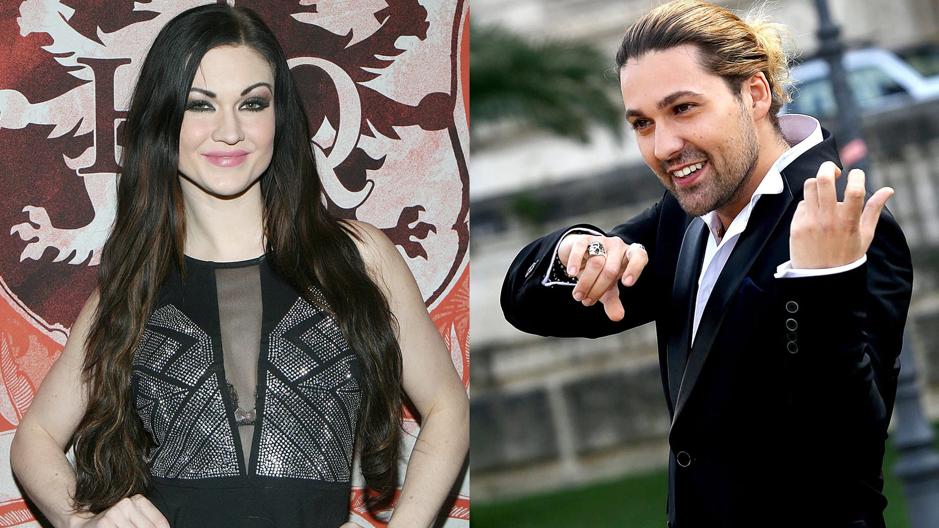 Ashley Youdan alias Kendall Karson und Star-Geiger David Garrett.