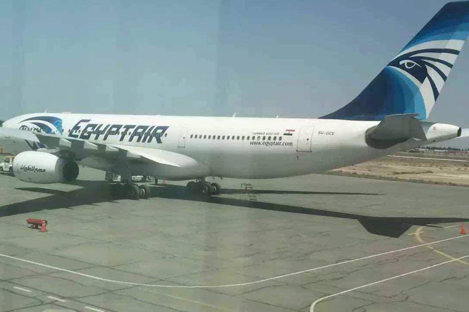 Die Maschine der Egyptair musste nach einer Bombendrohung notlanden.