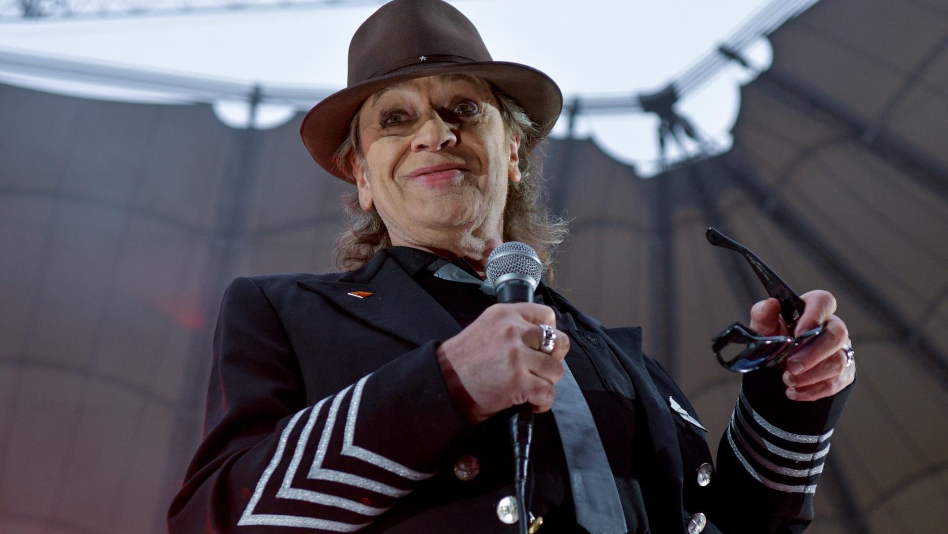 Ein seltener Anblick: Udo Lindenberg ohne Sonnenbrille.