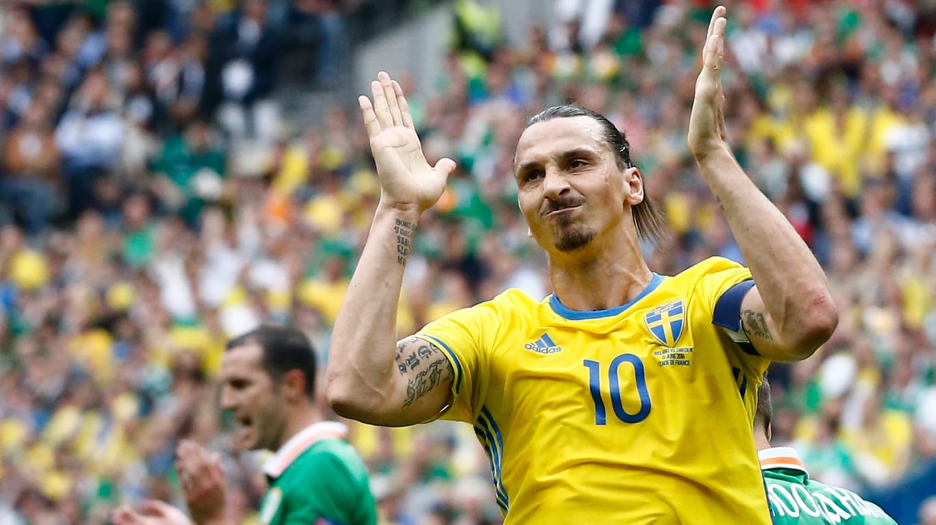 Unzufrieden: Zlatan Ibrahimovic musste sich mit Schweden mit einem Remis begnügen.