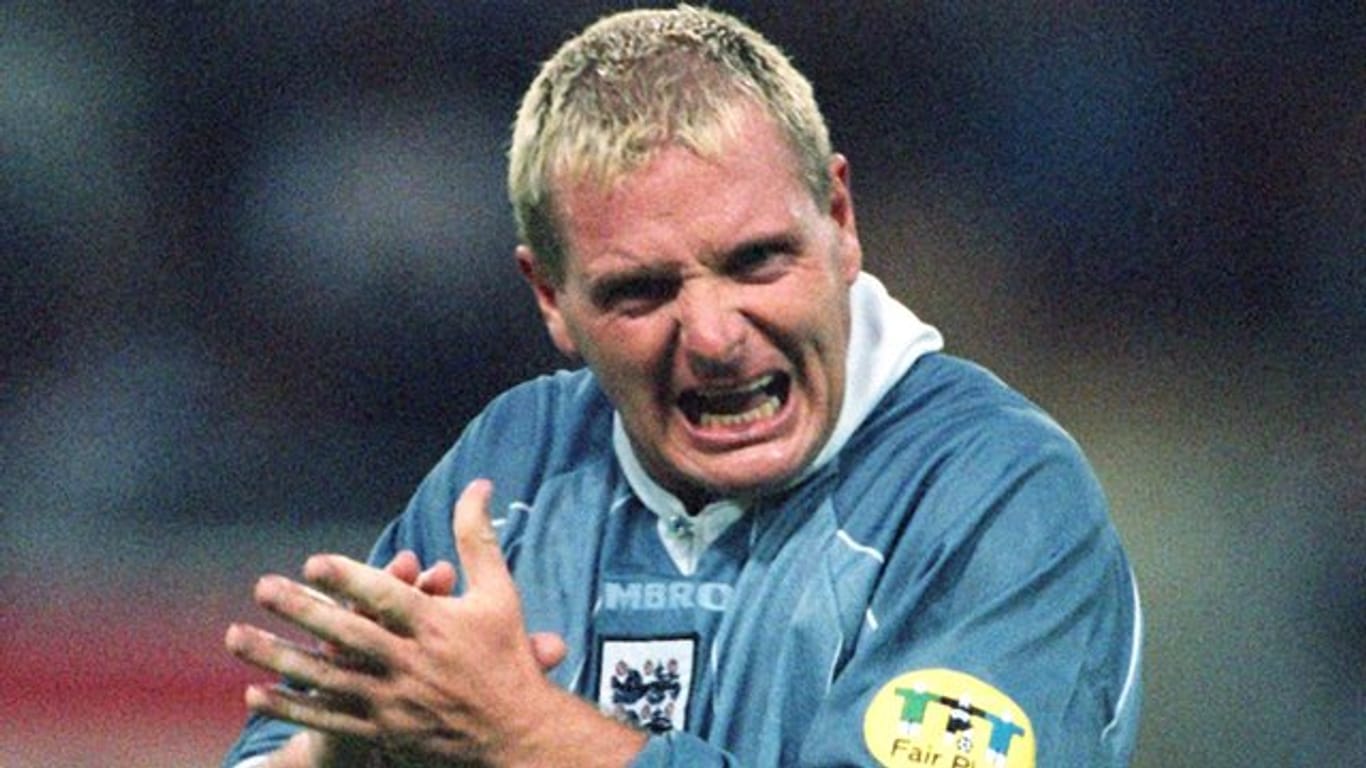 Paul Gascoigne erzielte 1996 für England bei der EM im Spiel gegen Schottland das 2:0.