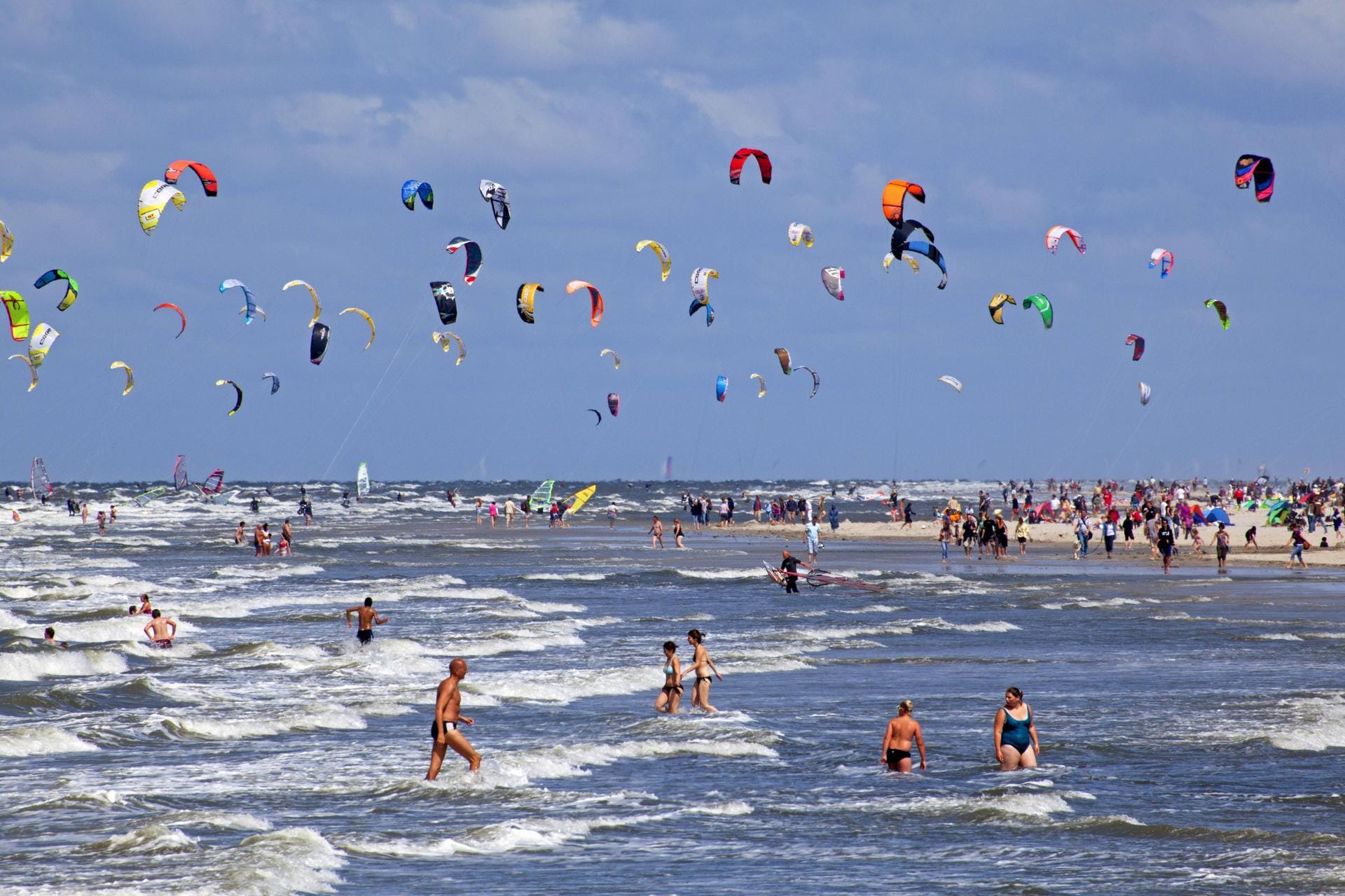 Kitesurf-World Cup am Strand von St.-Peter-Ording,