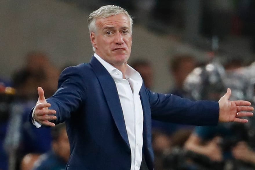 Nicht zufrieden mit dem Spiel seiner Elf gegen Albanien: Frankreich-Trainer Didier Deschamps.