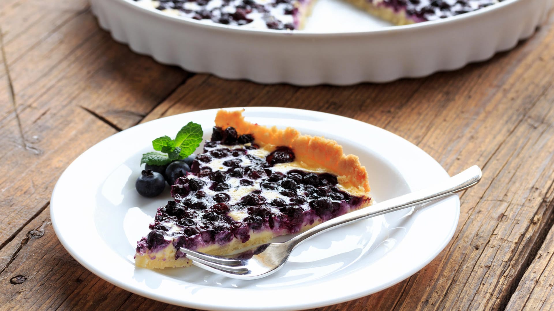 Für eine kleinere Menge können Sie den Kuchen auch in einer Quiche-Form zubereiten.