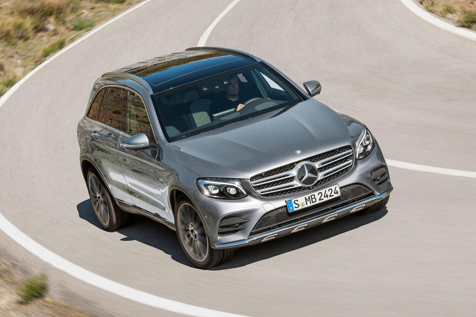 Mercedes-Benz GLC 350 e 4matic mit AMG-Paket.