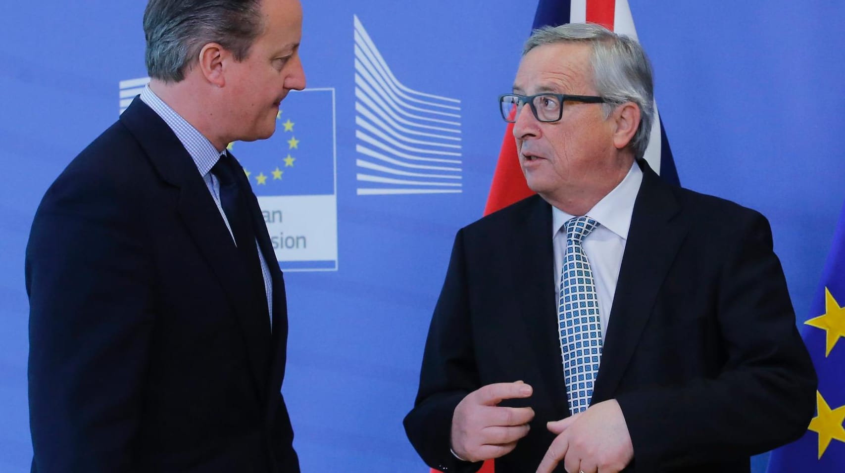 David Cameron und Jean-Claude Juncker: Der EU droht eine Krise.