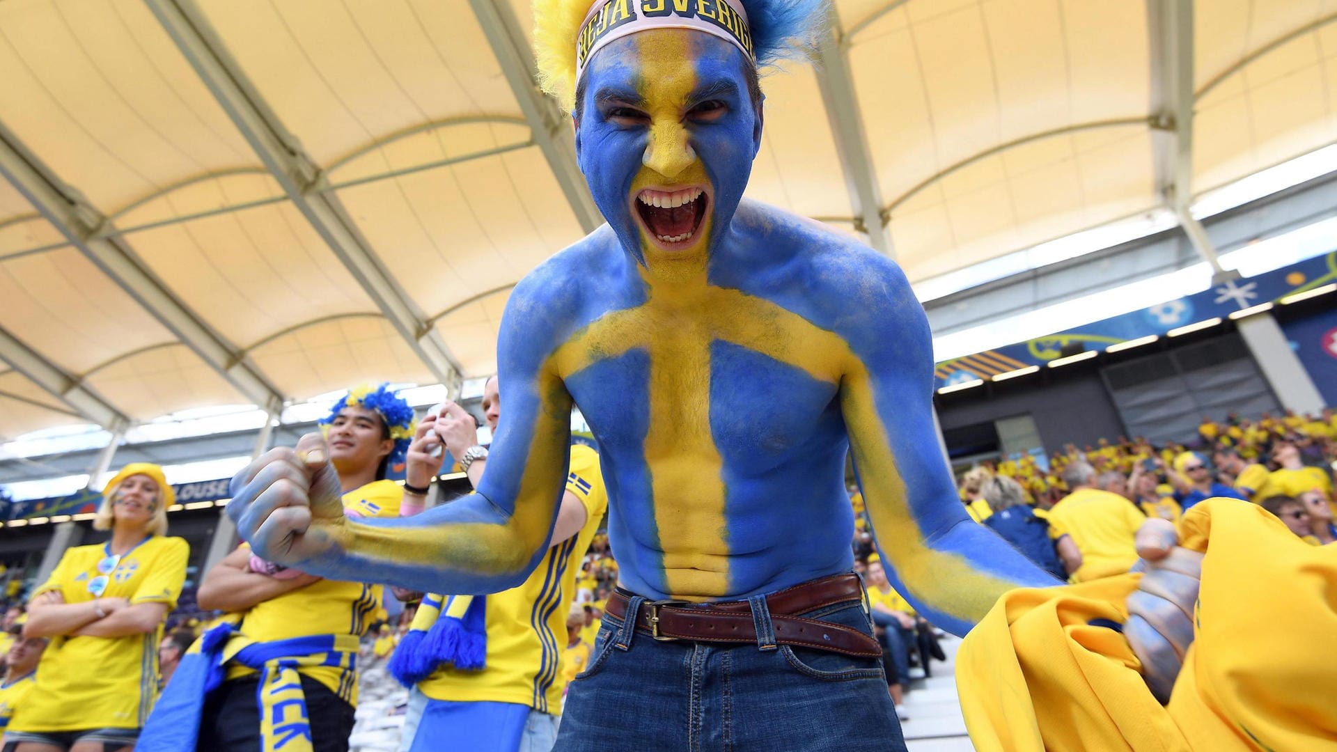 Gute Stimmung in Toulouse: Mit der Partie Italien gegen Schweden startet die EM-Gruppe E im Stadium Municipal in den zweiten Spieltag.