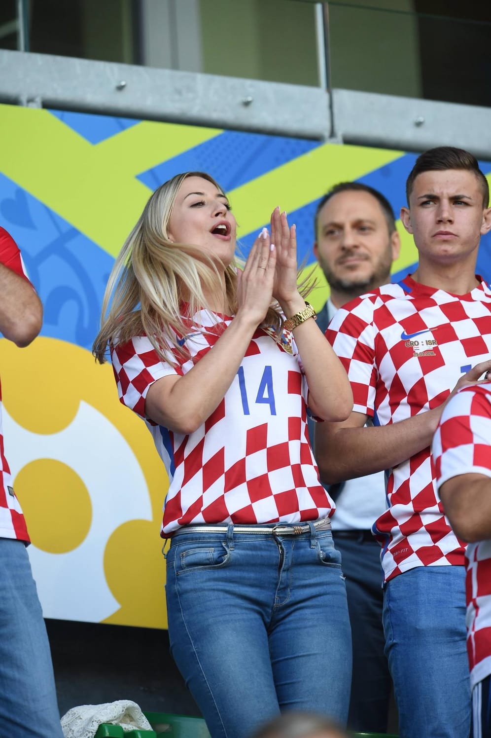 Applaus, Applaus: Den hat sich dieser weibliche Fan aus Kroatien aber auch selbst verdient.