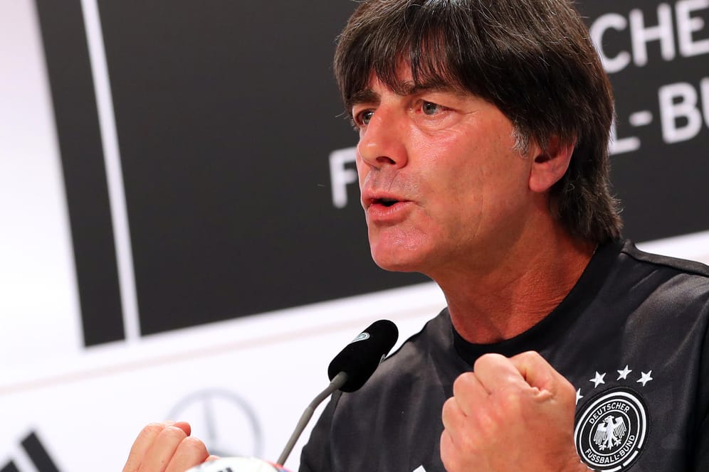 Kämpferisch: Bundestrainer Joachim Löw wehrt sich gegen Kritik an seinem Nationalteam.