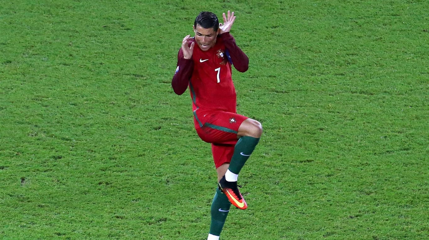Cristiano Ronaldo machte gegen Österreich nicht immer die beste Figur.