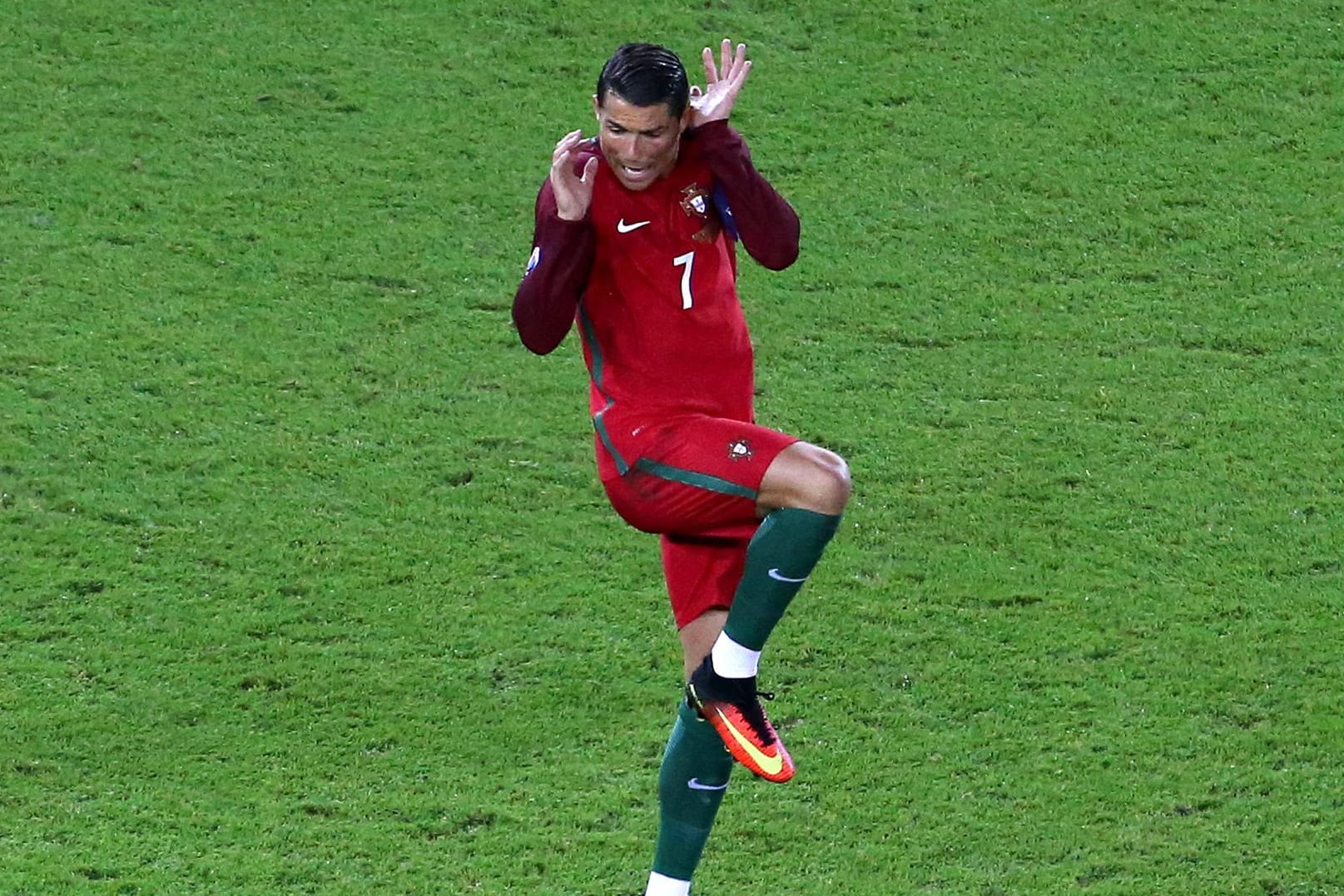 Cristiano Ronaldo machte gegen Österreich nicht immer die beste Figur.
