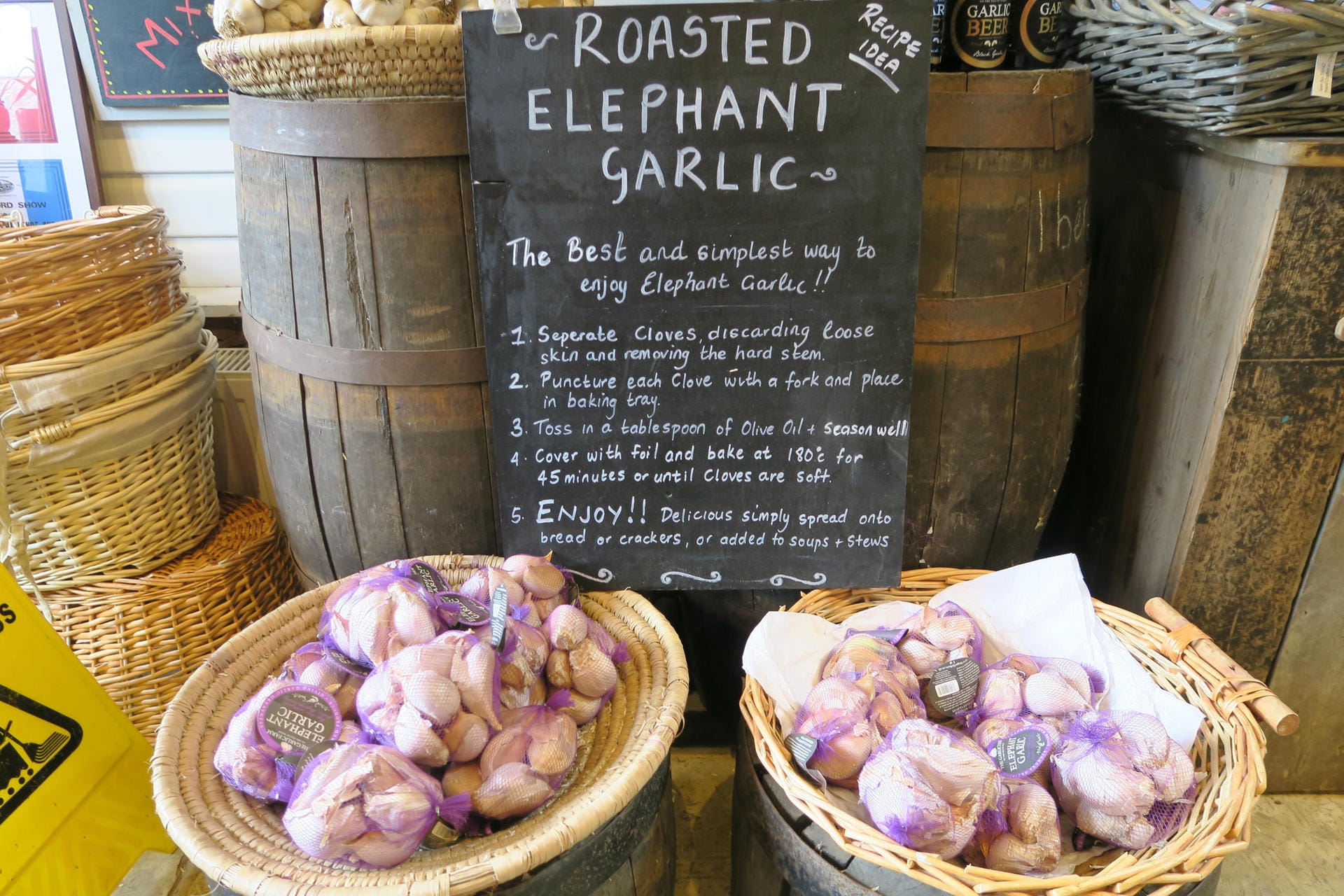 Wer auf Knoblauch steht, sollte die Garlic Farm besuchen.