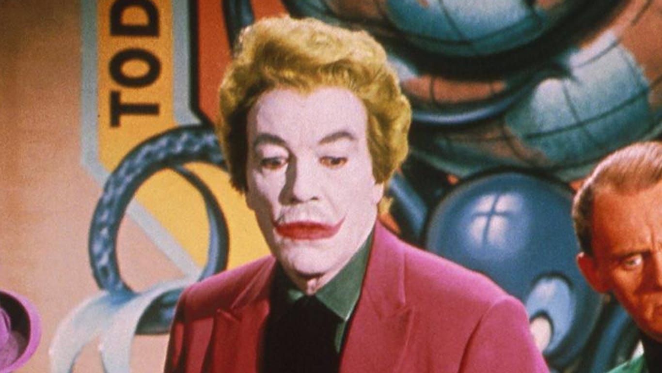 Cesar Romero als Joker in der "Batman"-Serie aus den 1960er Jahren.