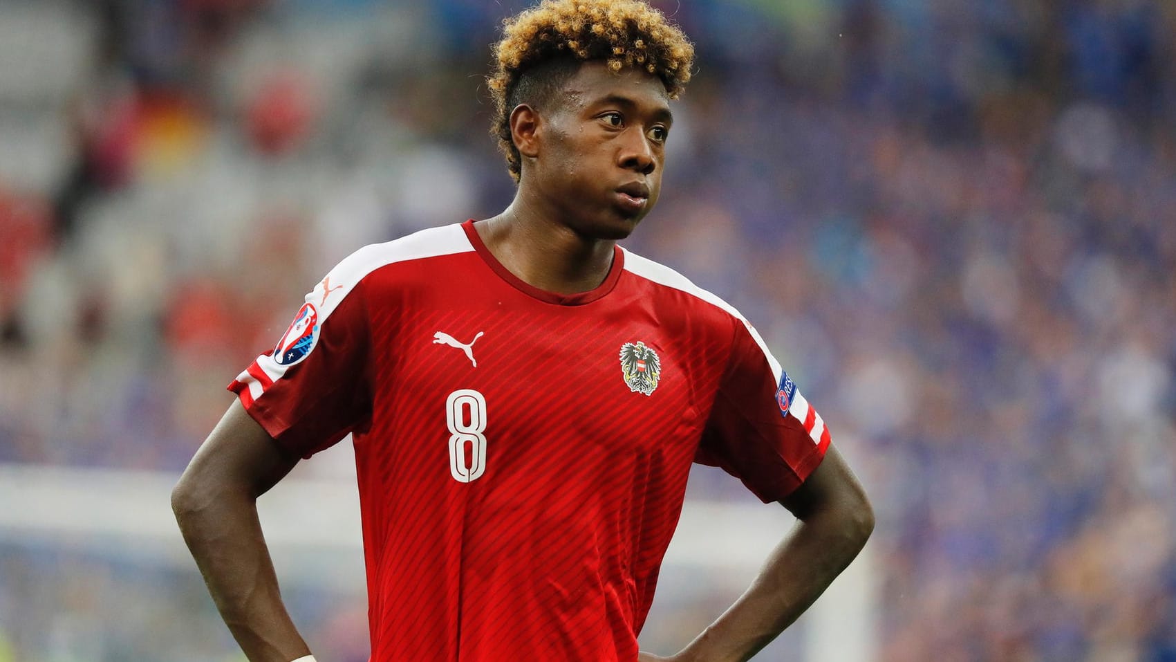 Leerer Blick: Österreich-Star David Alaba nach dem bitteren EM-Aus.