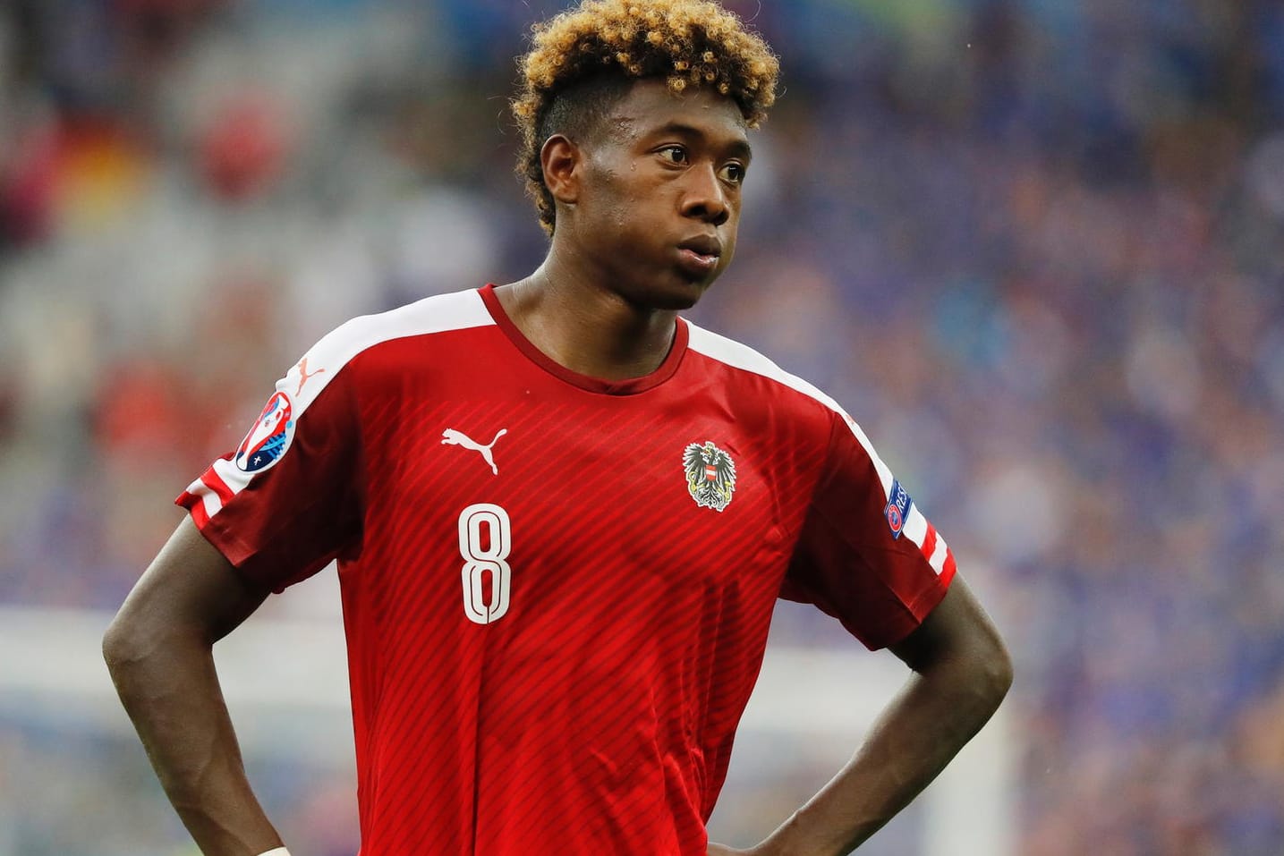 Leerer Blick: Österreich-Star David Alaba nach dem bitteren EM-Aus.