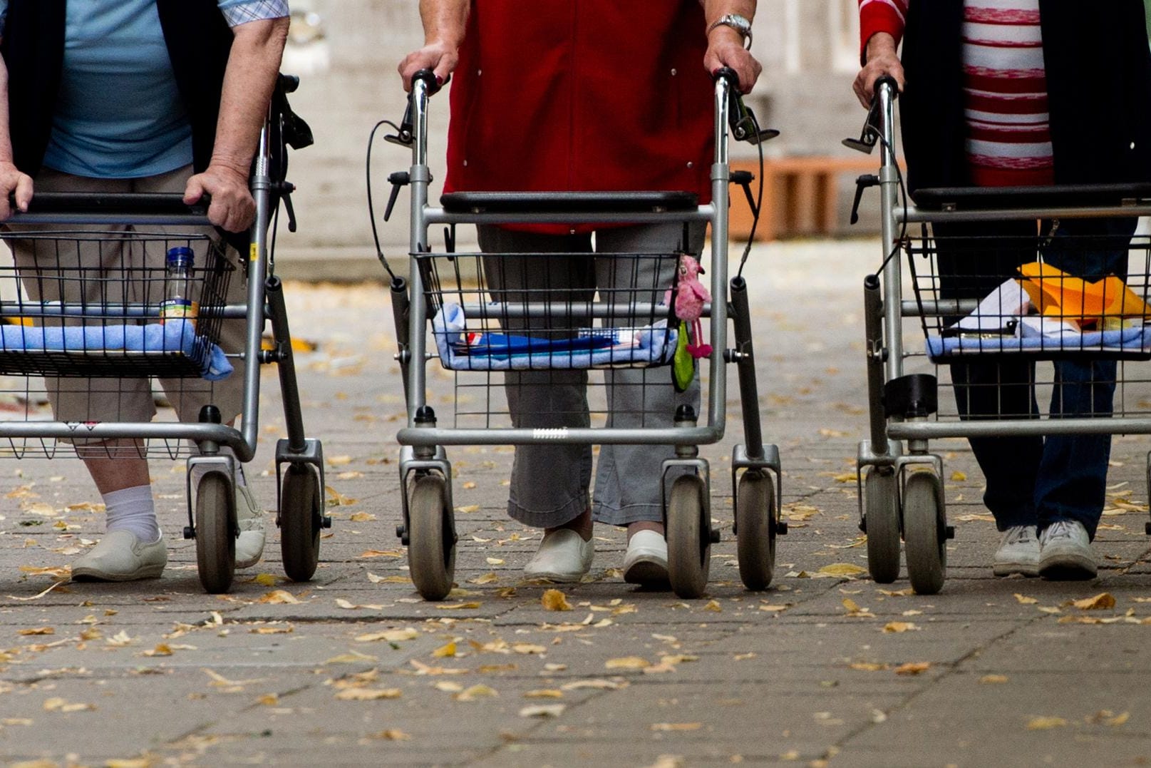 Ein Rollator erhält Senioren die Mobilität.