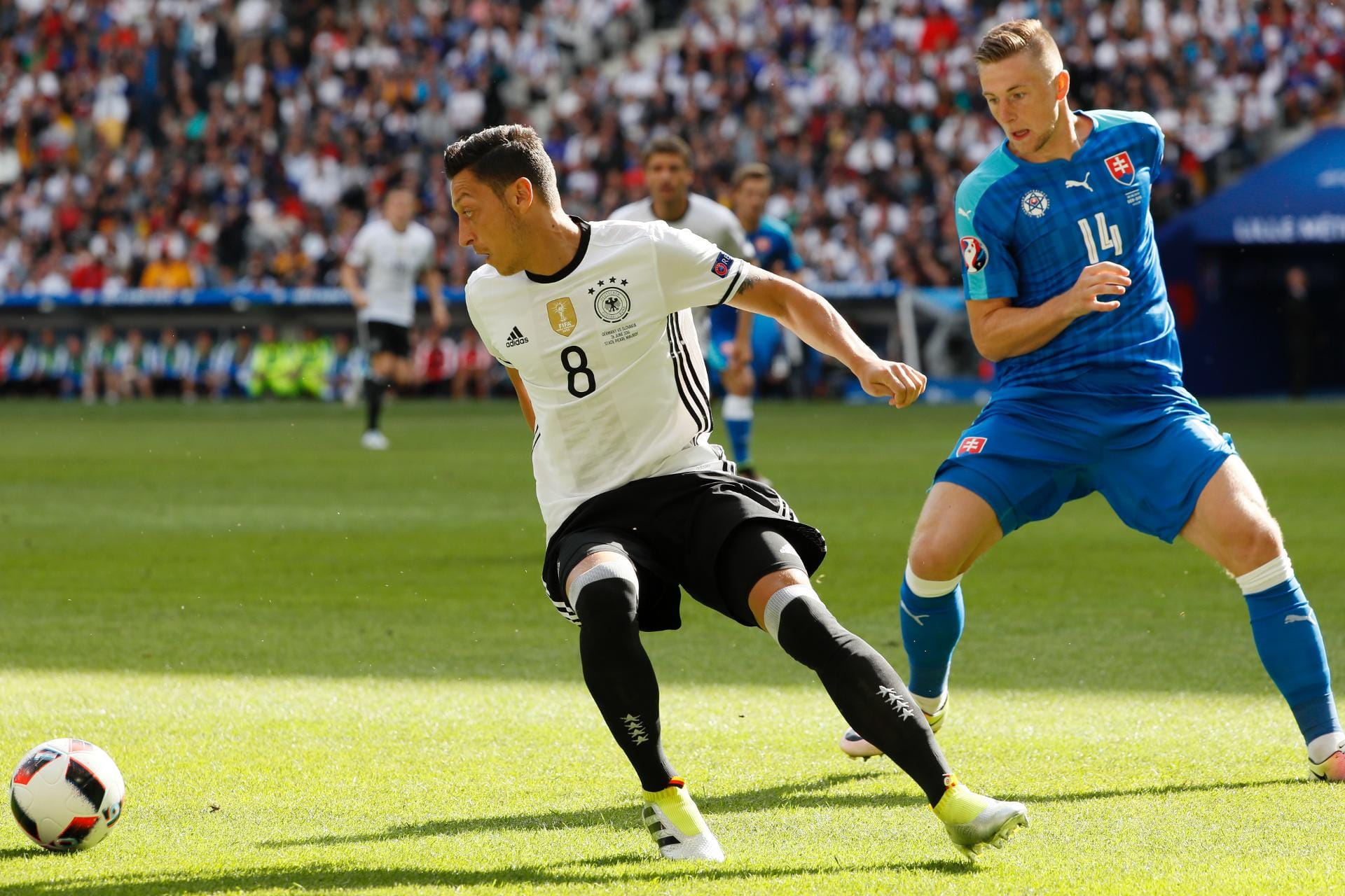 Achtelfinale bei der EM 2016. Die deutsche Nationalmannschaft trifft in Lille auf die Slowakei.