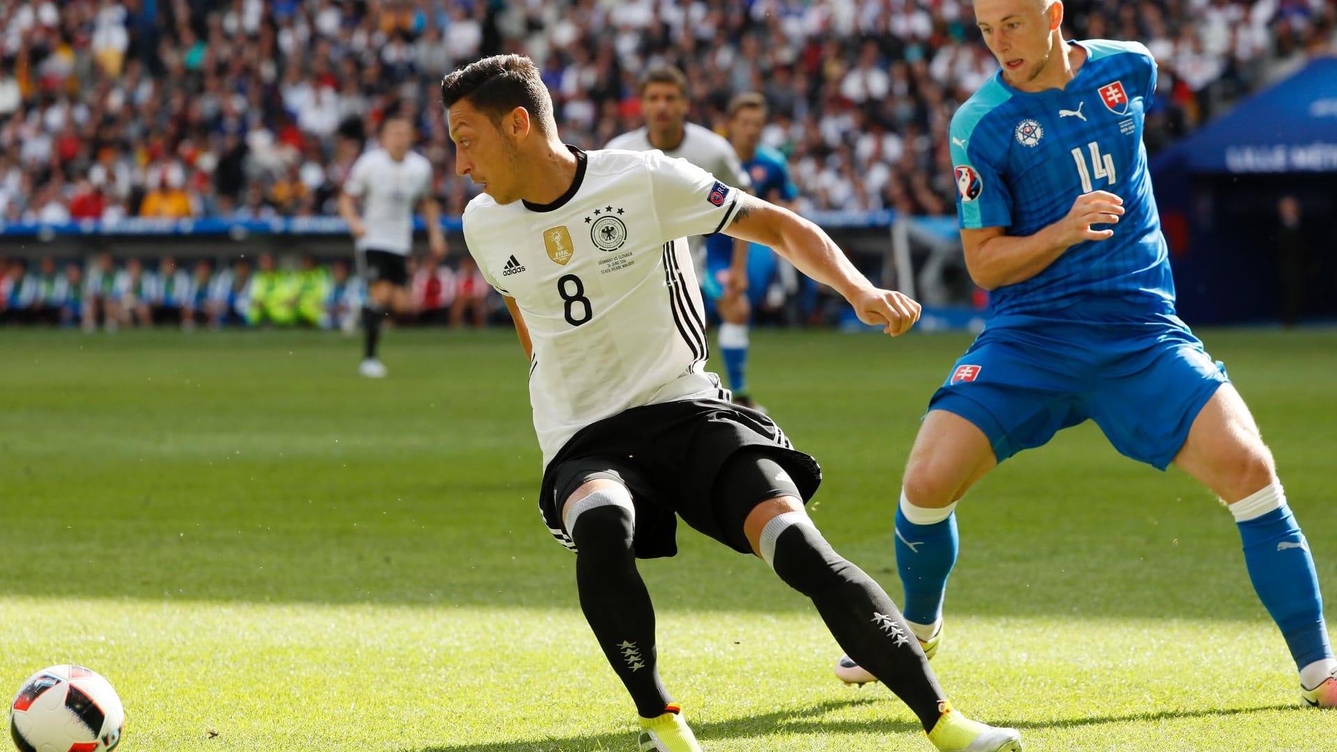 Achtelfinale bei der EM 2016. Die deutsche Nationalmannschaft trifft in Lille auf die Slowakei.