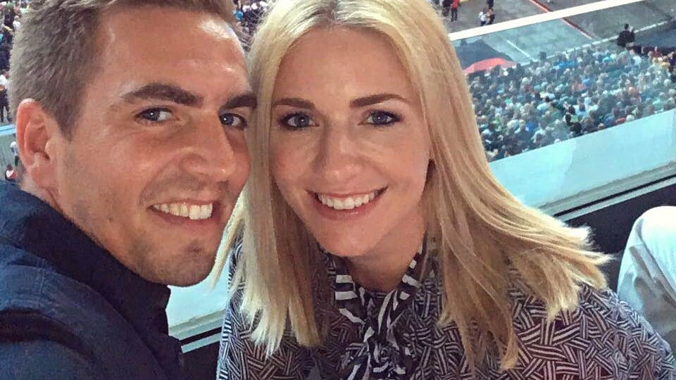Philipp Lahm und seine Frau Claudia beim Lindenberg-Konzert.