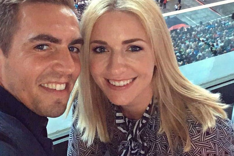 Philipp Lahm und seine Frau Claudia beim Lindenberg-Konzert.