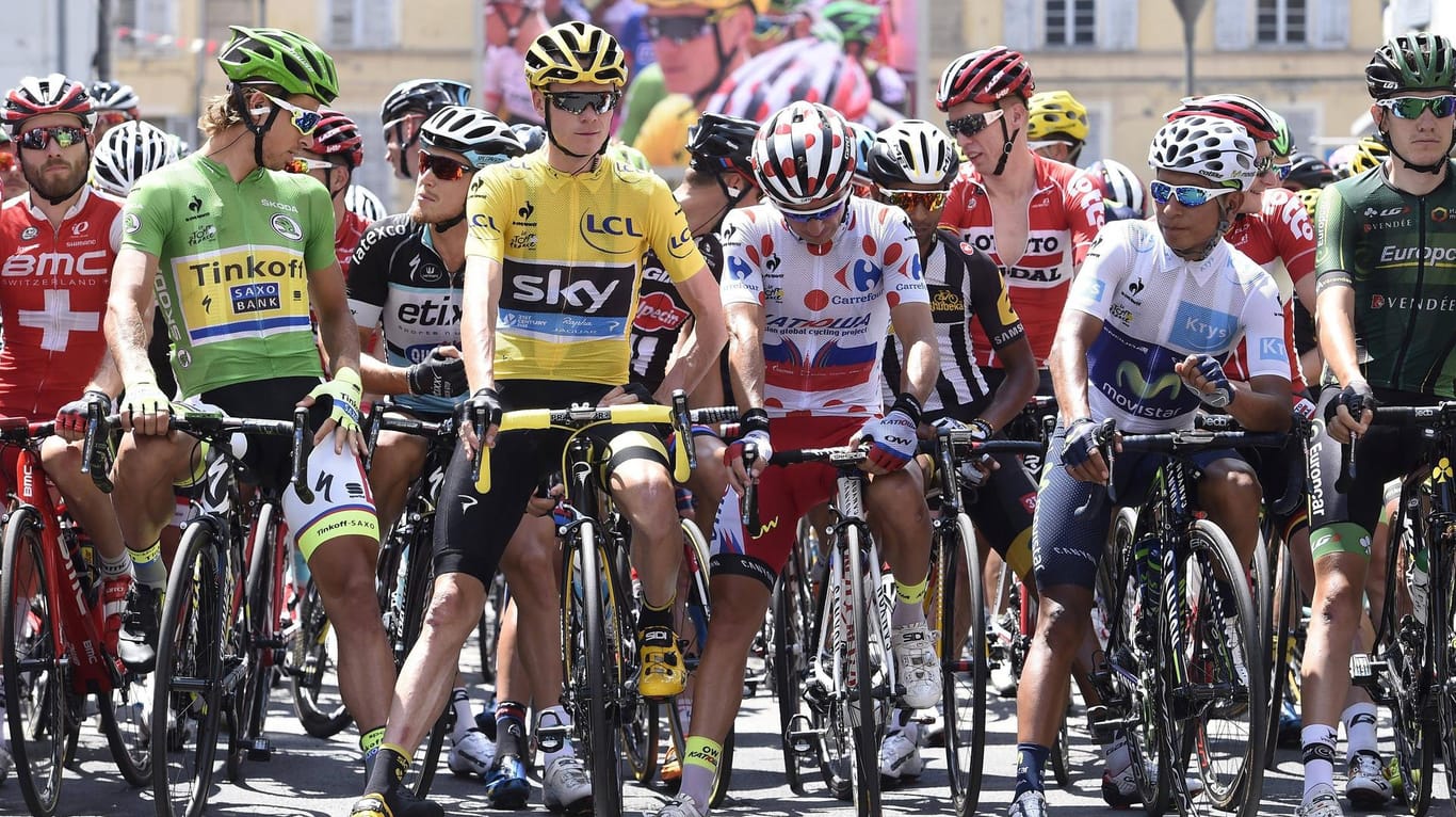 Spitzenverdiener: Die Wertungstrikots bei der Tour der France bringen ordentlich Geld ein.