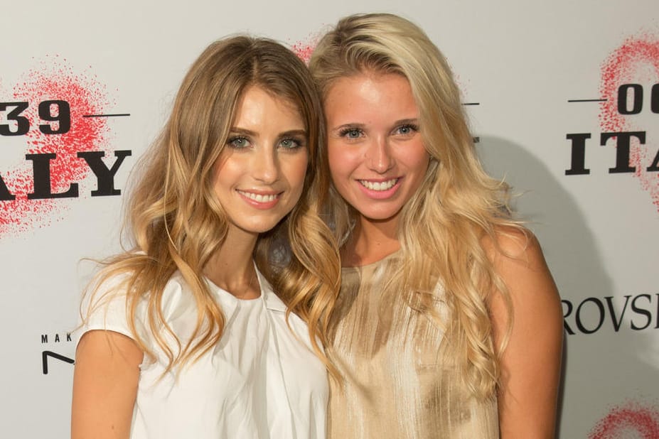 EM-Pause für Cathy Hummels (links) und Scarlett Gartmann auf der Berliner Fashion Week.