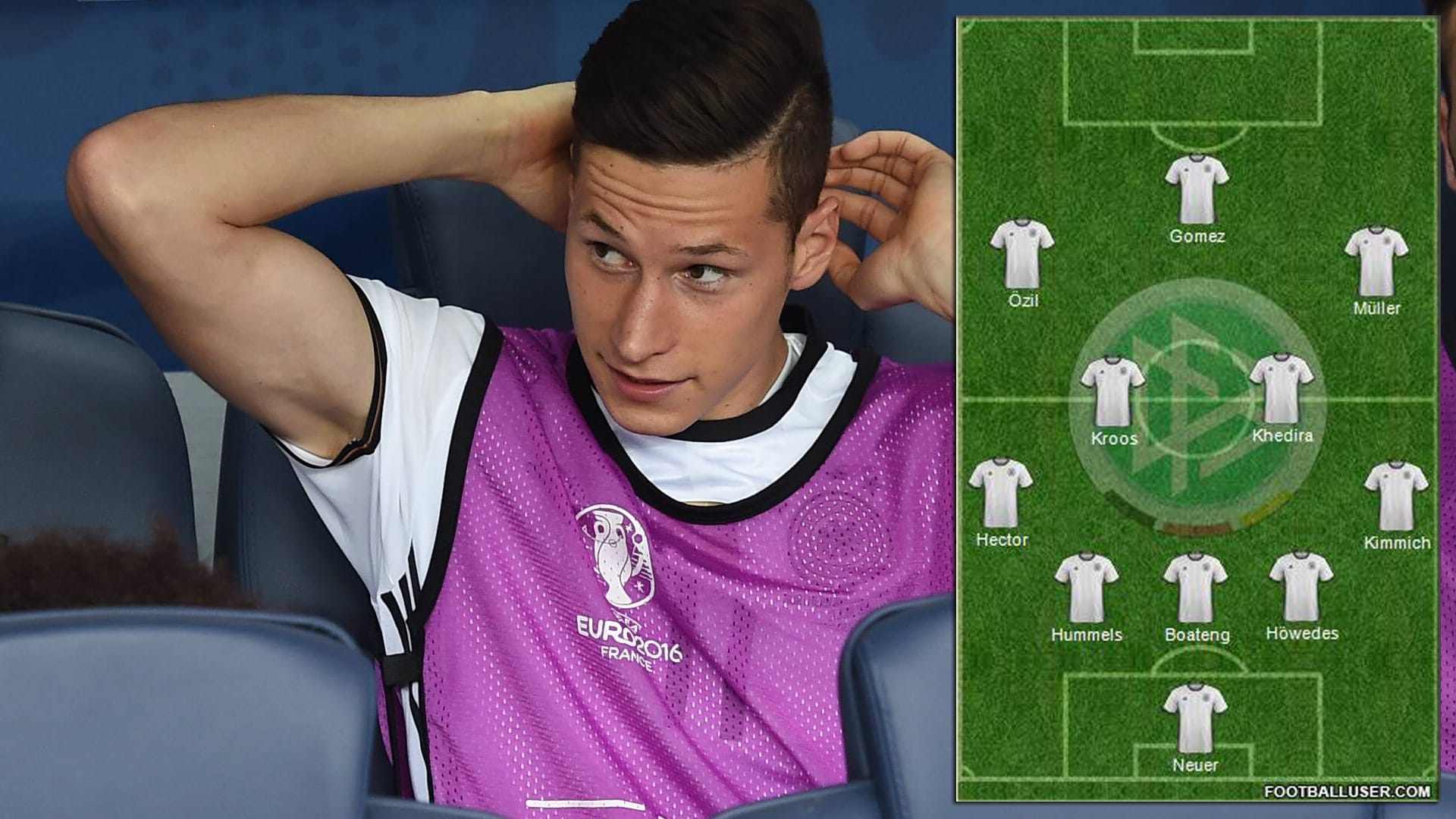 Julian Draxler muss gegen Italien zunächst auf der Bank Platz nehmen. Julian Draxler muss gegen Italien zunächst auf der Bank Platz nehmen.