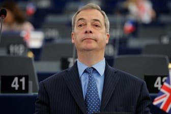 UKIP-Chef Nigel Farage im EU-Parlament.