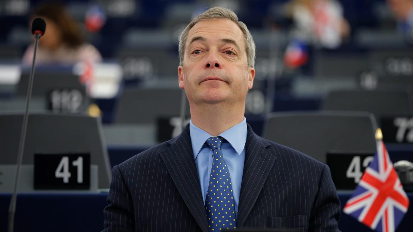 UKIP-Chef Nigel Farage im EU-Parlament.