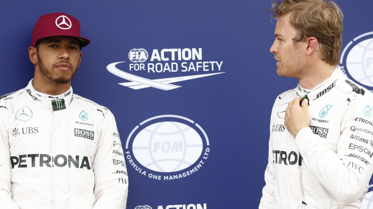Schon lange keine guten Kumpels mehr: Lewis Hamilton (links) und Nico Rosberg. Schon lange keine guten Kumpels mehr: Lewis Hamilton (links) und Nico Rosberg.