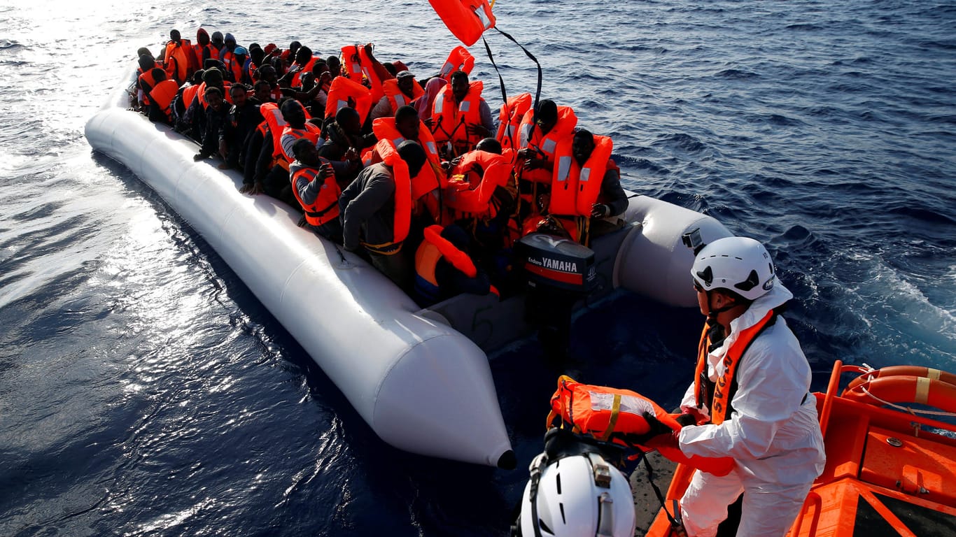 Rettungseinsatz im Mittelmeer.