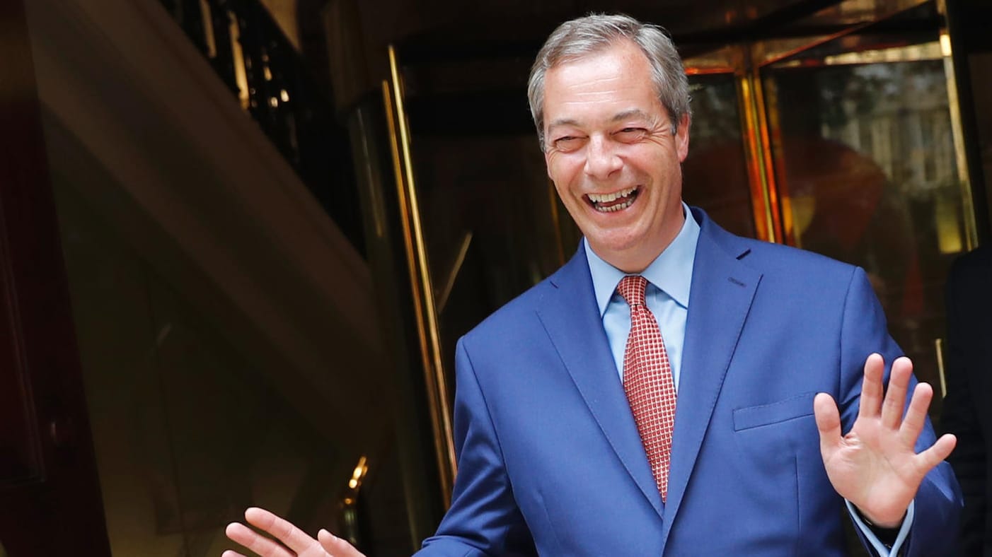 Nigel Farage glaubt, dass nach dem Brexit noch weitere Staaten aus der EU aussteigen werden. Nigel Farage glaubt, dass nach dem Brexit noch weitere Staaten aus der EU aussteigen werden.